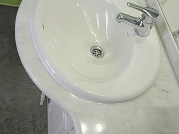 Blanco Ibiza 2 Cm encimera de baño 