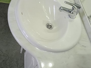 Blanco Ibiza 2 Cm encimera de baño 