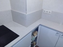 Encimera y chapeado en Silestone Blanco City